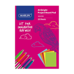 Marlin Project Board pad A4 25 sheets 160gsm Bright assorted